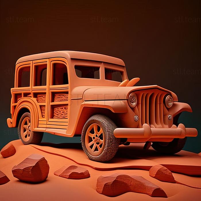 3D model Willys Jeep Wagon (STL)